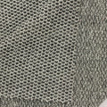 Black Geometric Piqué Knit, Polyester, 204 gsm