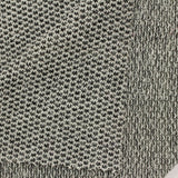 Black Geometric Piqué Knit, Polyester