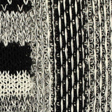 Black Horizontal-Stripe Jacquard, Poly-Viscose — texture