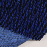 Blue Textured-Stripe Jacquard, Poly-Nylon
