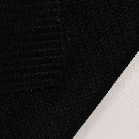 100% Polyester Chenille Fabric, 286 gsm, 175 cm — Black