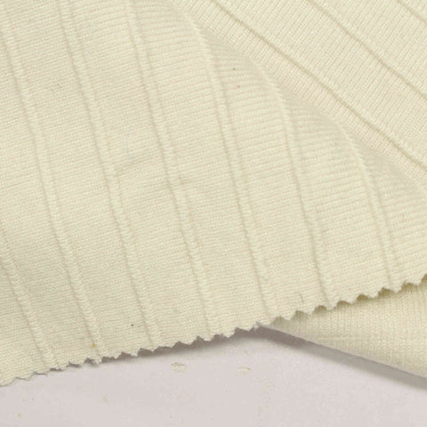 Viscose Nylon Blend Stretch Knit Fabric, 637 gsm, 150 cm — Beige