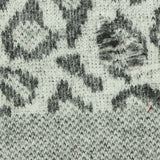 Grey Leopard Knit, Polyester — texture