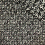 Black Houndstooth Knit, Polyester — texture
