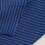 Blue Geometric Jacquard, Polyester