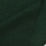 Dark Green Marl Piqué Knit, Viscose-Poly