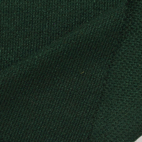 Dark Green Marl Piqué Knit, Viscose-Poly