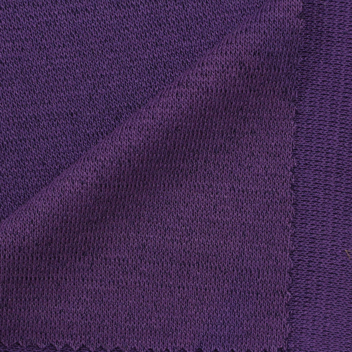 Heathered Purple Marl Rib Knit, Viscose-Nylon