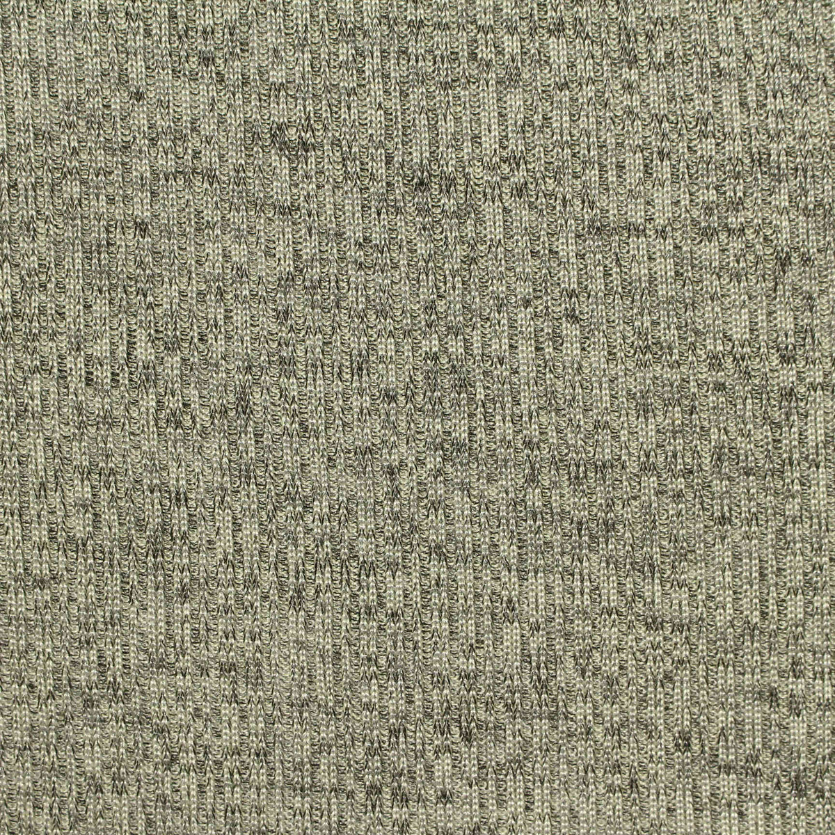 Heathered Grey Marl Rib Knit, Polyester, 176 gsm