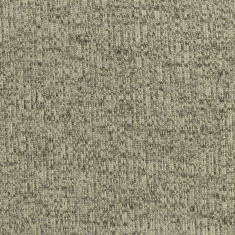 Heathered Grey Marl Rib Knit, Polyester, 176 gsm