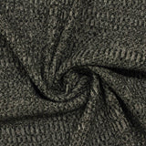 Dark Grey Marl Rib Knit, Poly-Viscose