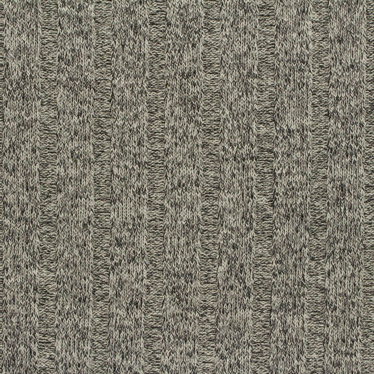 Heathered Grey Marl Rib Knit, Viscose-Poly, 193 gsm