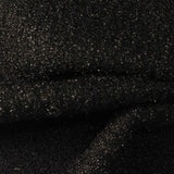Black Glitter-Fleck Piqué Knit, Polyester