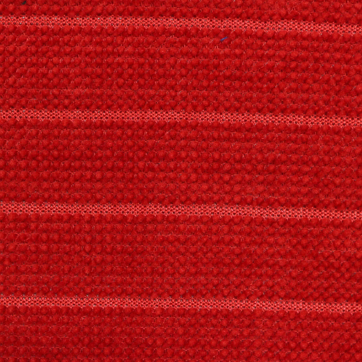 Red Horizontal-Stripe Chenille, Polyester