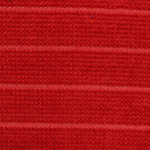 Red Horizontal-Stripe Chenille, Polyester