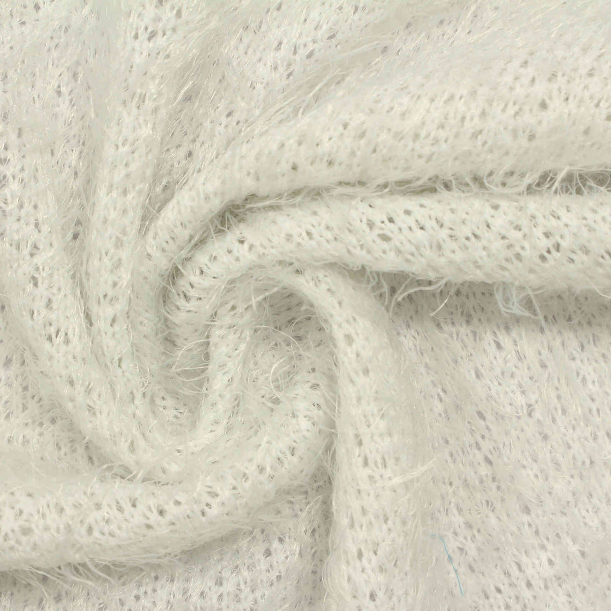 100% Polyester Linen-Look Fabric, 219 gsm, 135 cm — White
