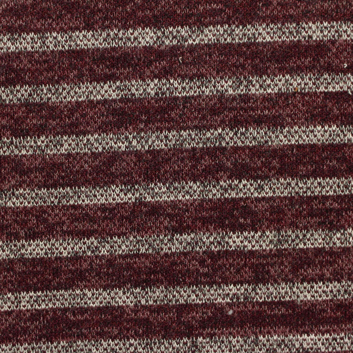 Burgundy Stripe Knit, Poly-Viscose
