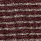 Burgundy Stripe Knit, Poly-Viscose