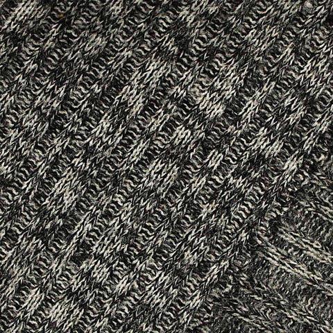 Light Grey Heathered-Marl Rib Knit, Poly-Viscose, 326 gsm