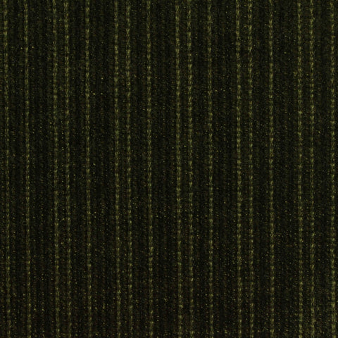 Dark Green Vertical-Stripe Chenille, Polyester
