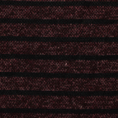 Black Stripes Knit, Polyester, 310 gsm
