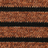 Marled Brown Horizontal-Stripe Knit, Polyester — texture