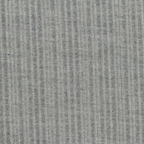 Grey Marl Rib Knit, Poly-Viscose, 330 gsm