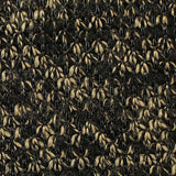 Jacquard 100% Polyester Knit Fabric, 350 gsm, 153 cm — Black — texture