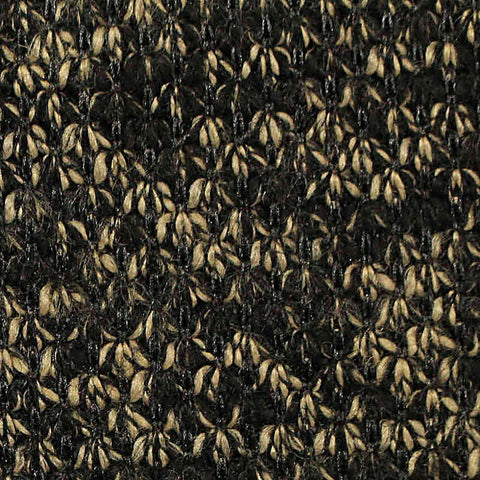Jacquard 100% Polyester Knit Fabric, 350 gsm, 153 cm — Black