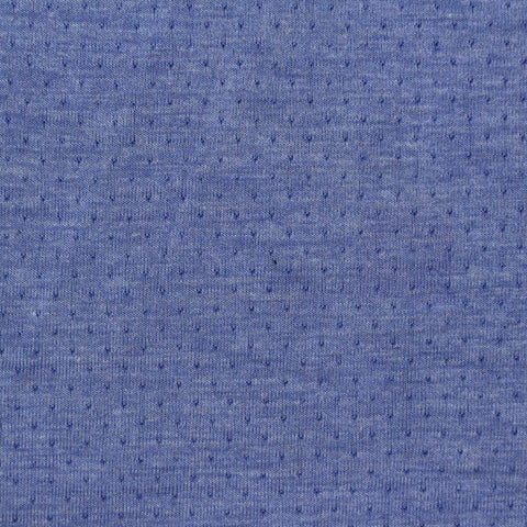 Blue Dot Interlock Knit, Poly-Viscose