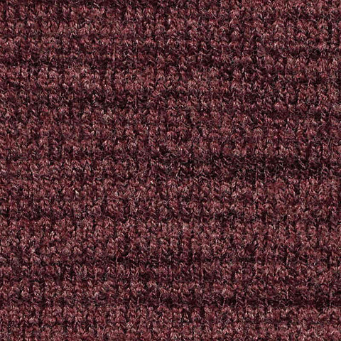 Burgundy Marl Rib Knit, Poly-Viscose, 430 gsm