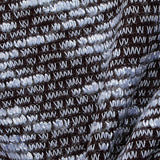 Brown Zigzag Interlock Knit, Poly-Viscose — texture