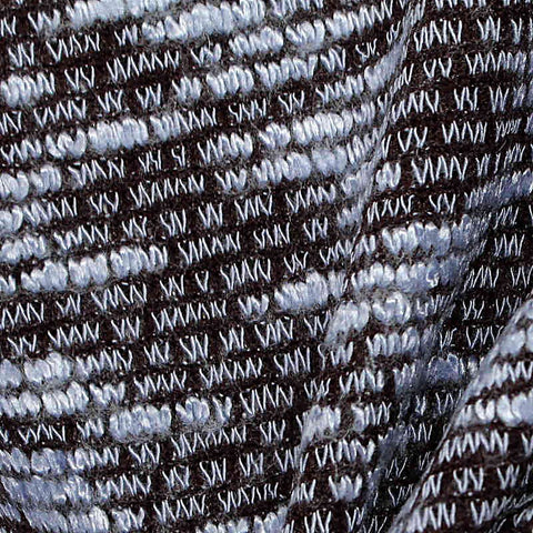 Brown Zigzag Interlock Knit, Poly-Viscose