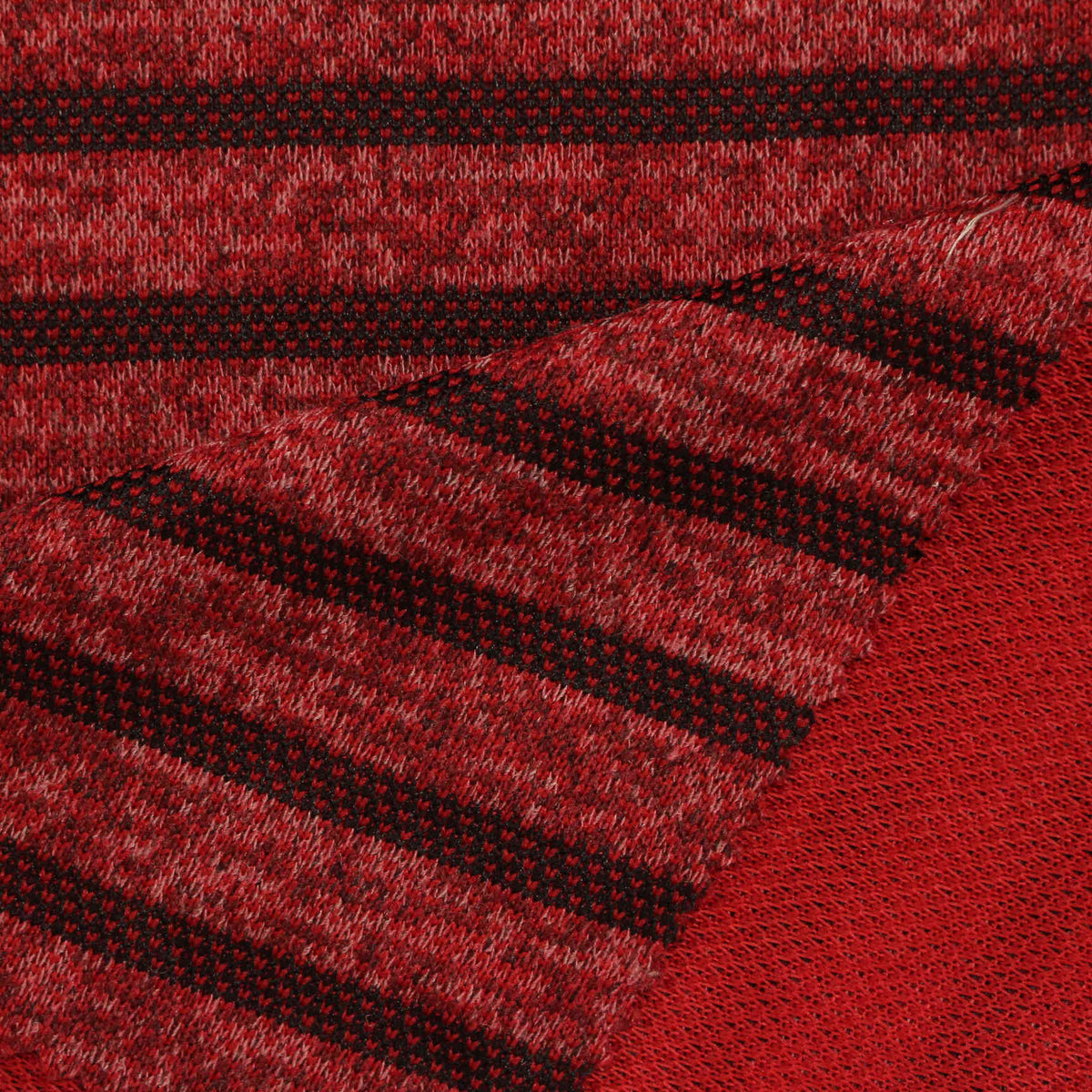 Red Marl Knit, Polyester, 210 gsm