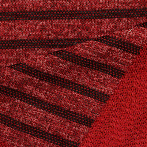 Red Marl Knit, Polyester, 210 gsm