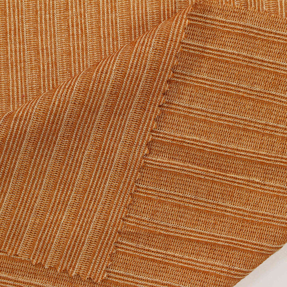 Polyester Viscose Interlock Knit Fabric, 125 gsm, 146 cm — Orange