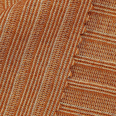 Polyester Viscose Interlock Knit Fabric, 125 gsm, 146 cm — Orange