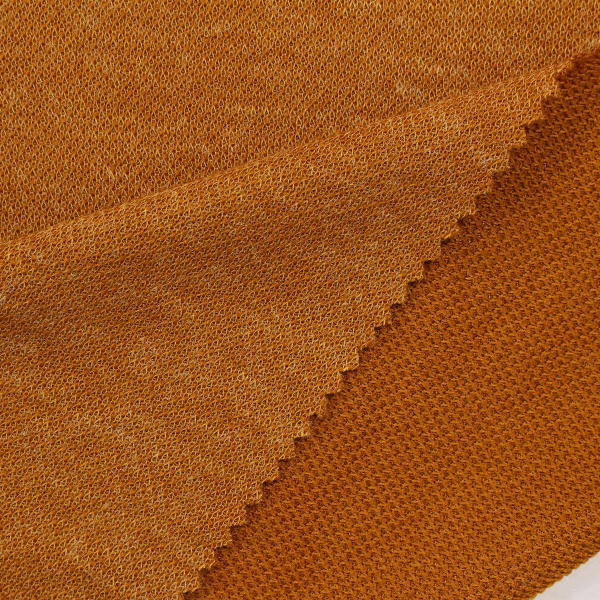Brown Marl Knit, Polyester, 201 gsm