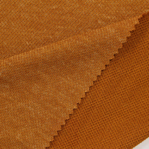 Brown Marl Knit, Polyester, 201 gsm