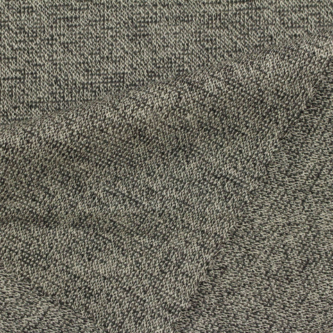 Black Marl Scuba Knit, Polyester