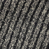 Black Textured-Stripe Interlock Knit, Poly-Viscose — texture
