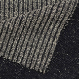 Black Textured-Stripe Interlock Knit, Poly-Viscose