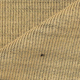 Beige Horizontal-Stripe Velvet, Polyester — texture