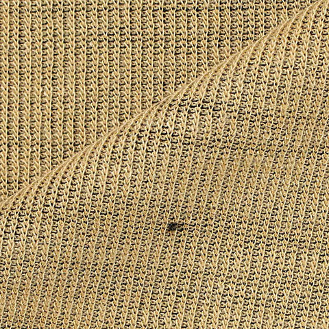 Beige Horizontal-Stripe Velvet, Polyester