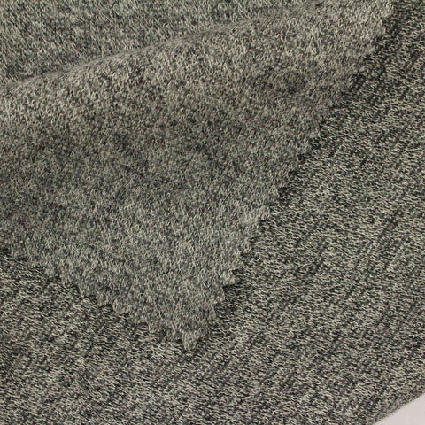 Grey Marl Scuba Knit, Poly-Viscose, 225 gsm