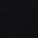 Polyester Stretch Rib Knit Fabric, 370 gsm, 148 cm — Black