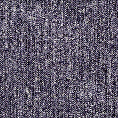 Heathered Purple Marl Rib Knit, Polyester