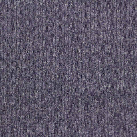 Heathered Purple Marl Rib Knit, Polyester