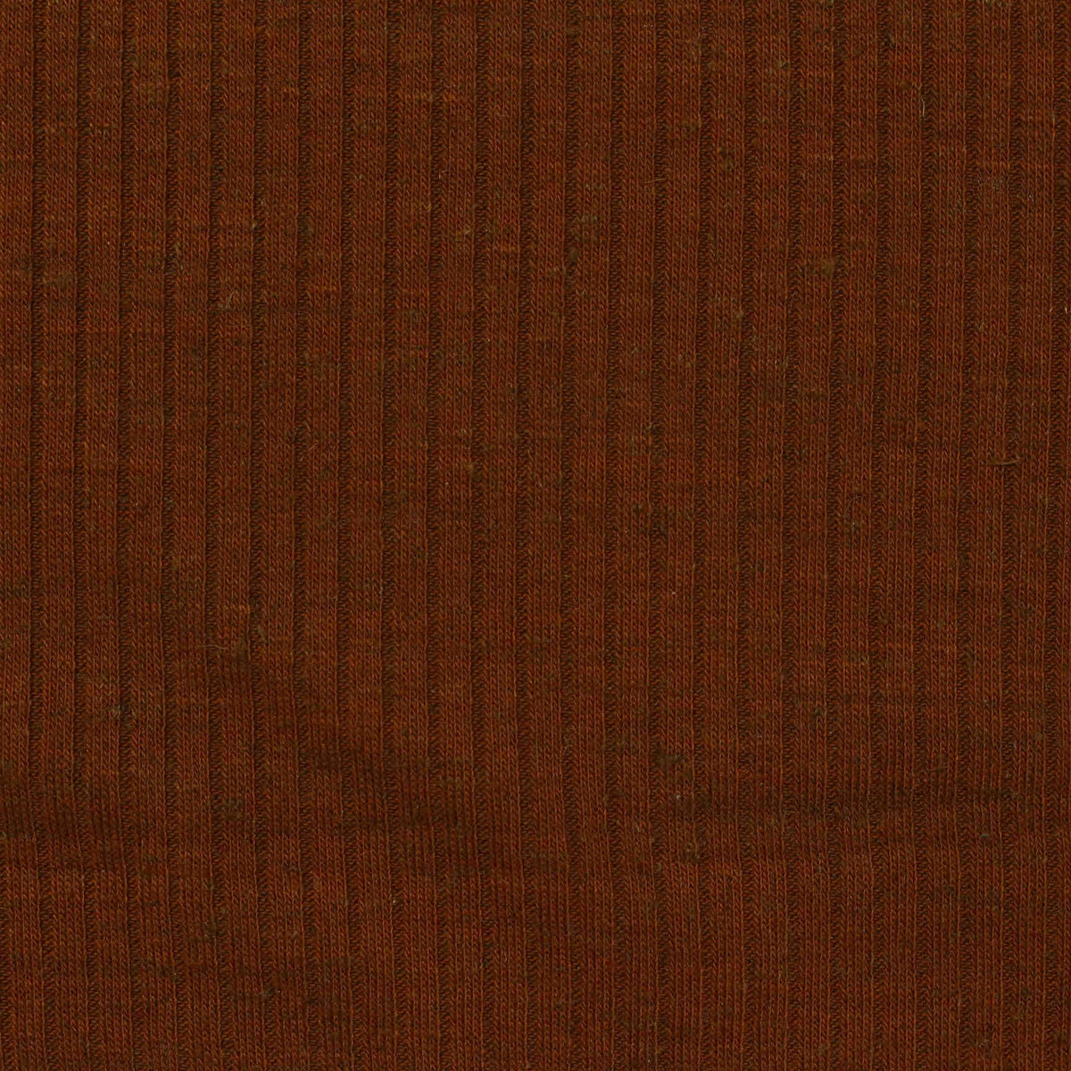 Polyester Cotton Stretch Rib Knit Fabric, 253 gsm, 145 cm — Brown