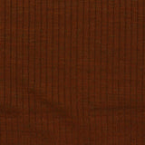 Polyester Cotton Stretch Rib Knit Fabric, 253 gsm, 145 cm — Brown